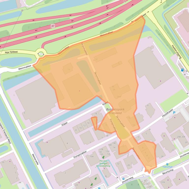 Kaart van postcodegebied 8447GH.