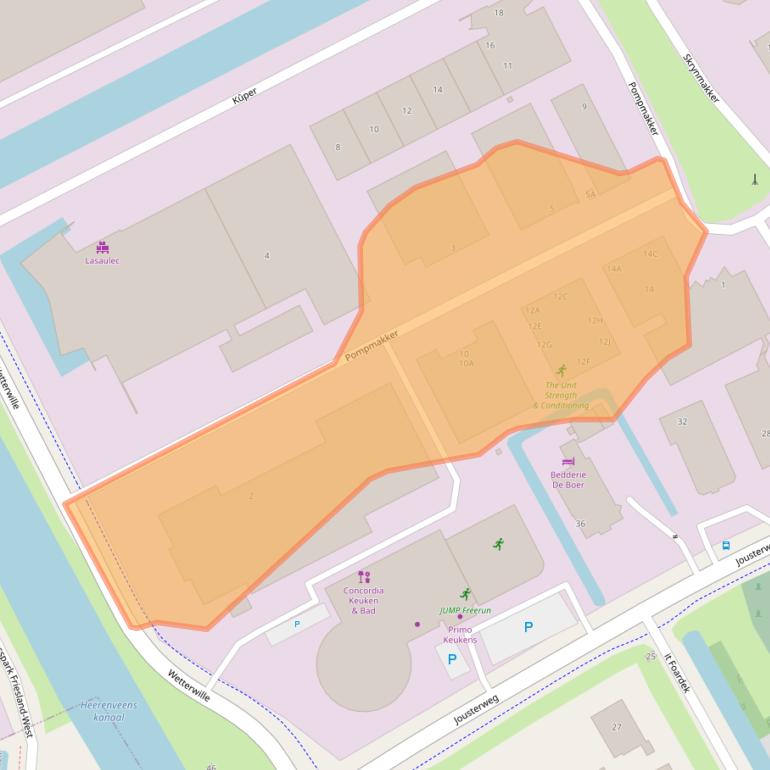 Kaart van postcodegebied 8447GJ.