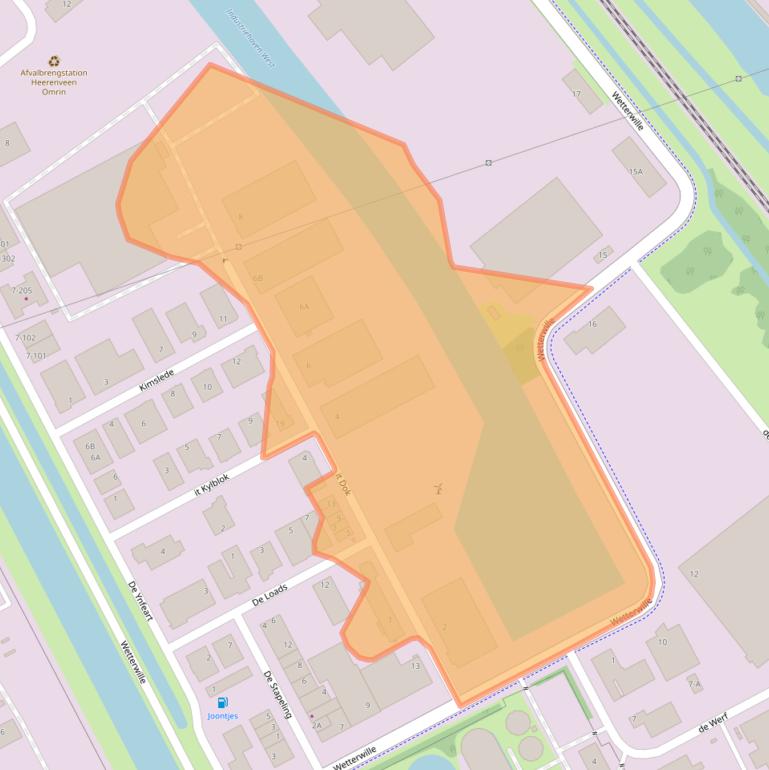 Kaart van postcodegebied 8447GL.