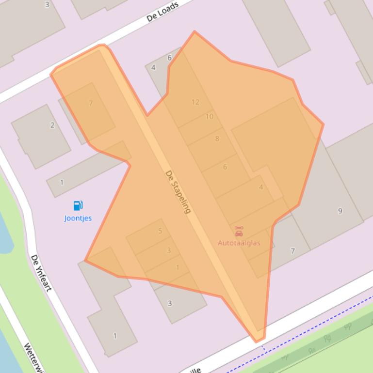 Kaart van postcodegebied 8447GN.