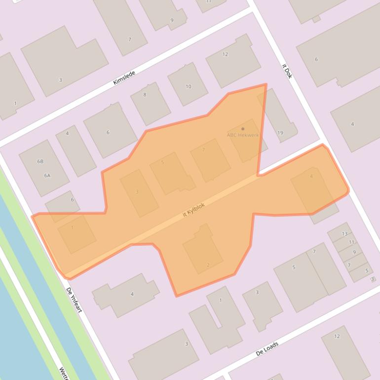 Kaart van postcodegebied 8447GR.