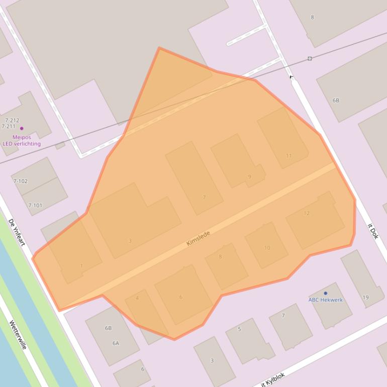 Kaart van postcodegebied 8447GS.