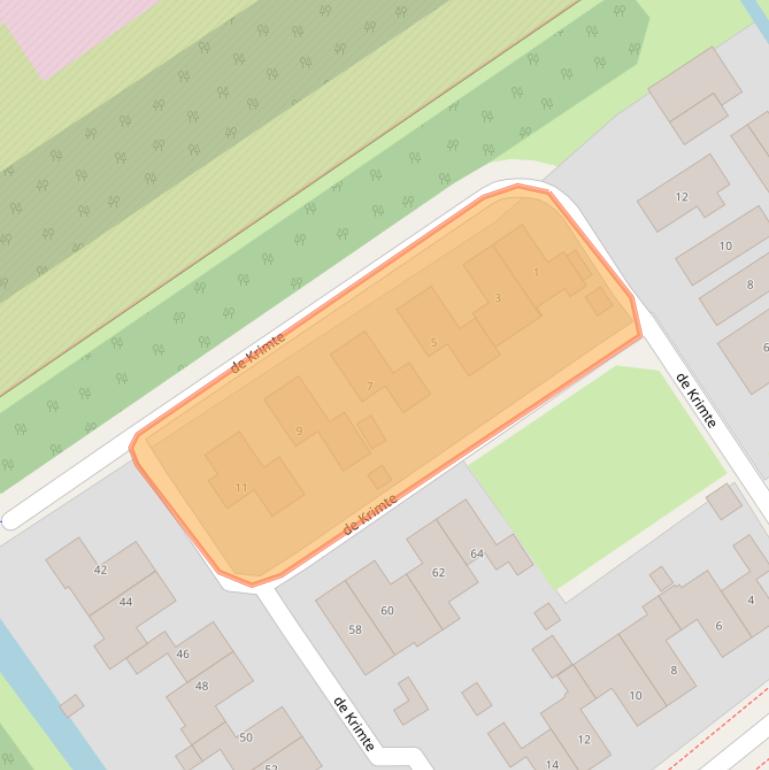 Kaart van postcodegebied 8447RD.