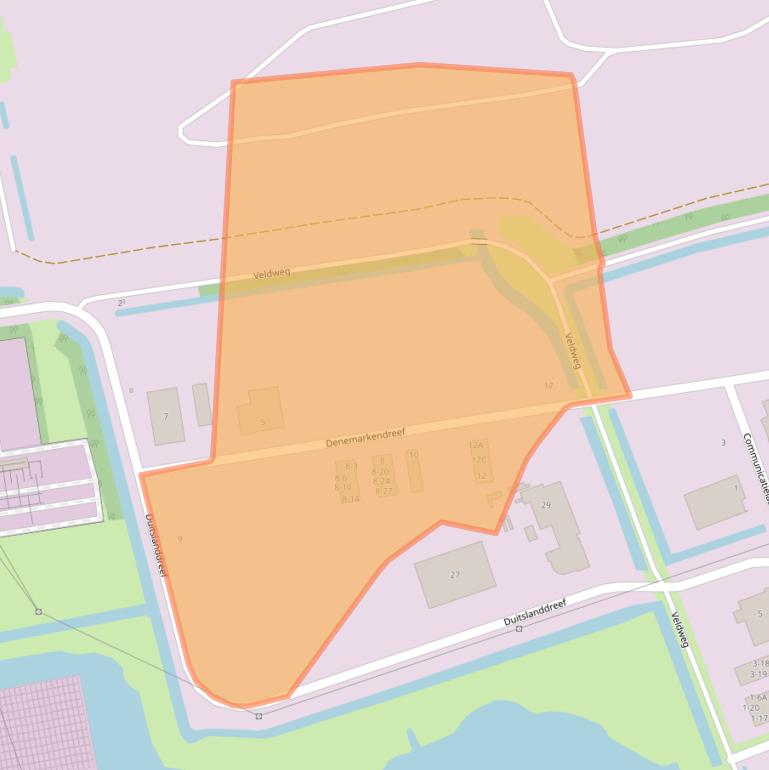 Kaart van postcodegebied 8447SG.