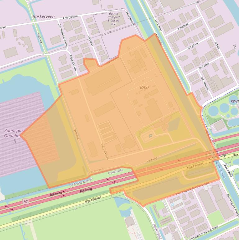Kaart van postcodegebied 8447SN.
