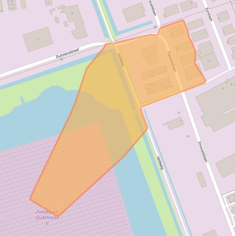 Kaart van postcodegebied 8447SP.