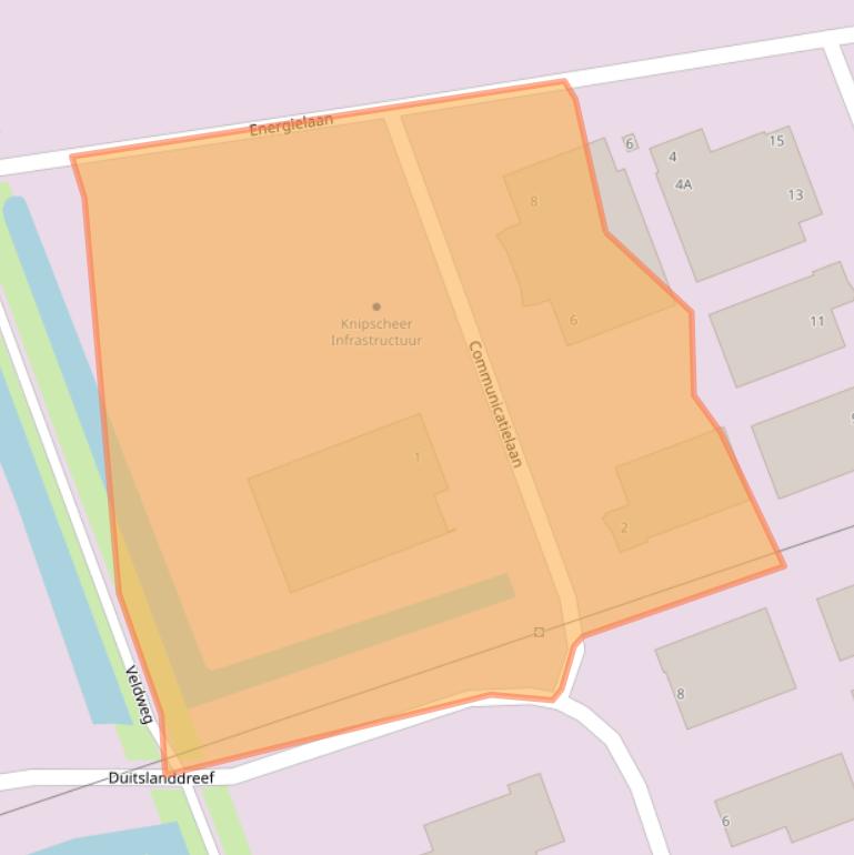 Kaart van postcodegebied 8447SR.