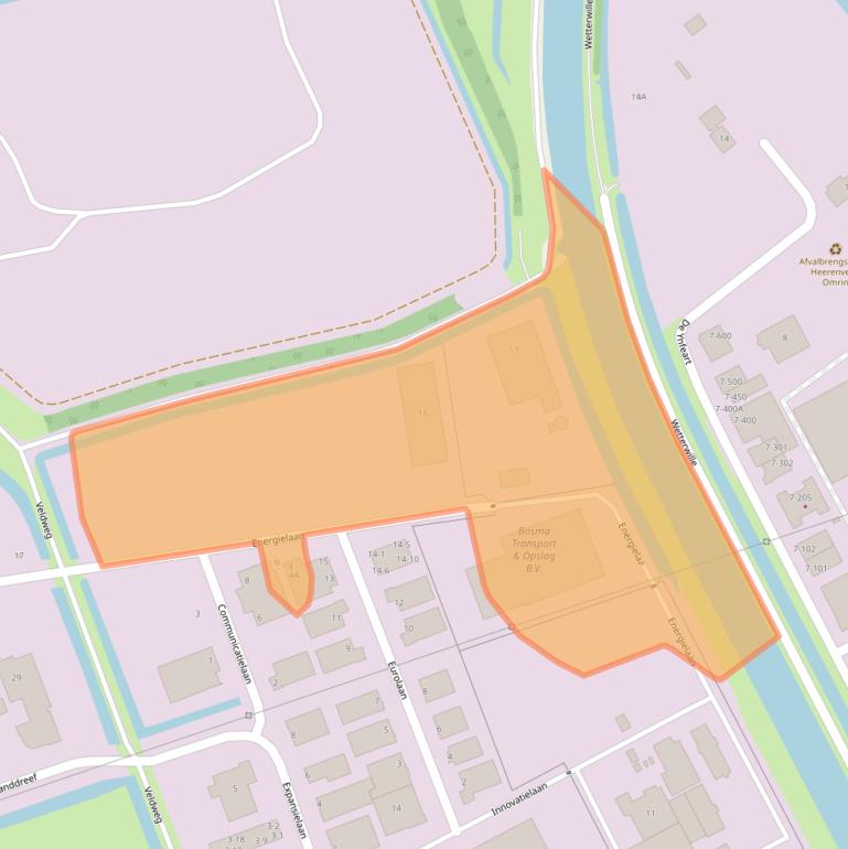 Kaart van postcodegebied 8447ST.