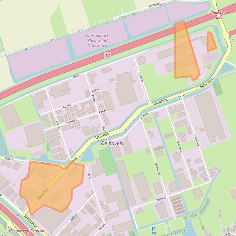 Kaart van postcodegebied 8448CC.