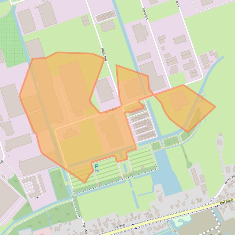 Kaart van postcodegebied 8448CG.