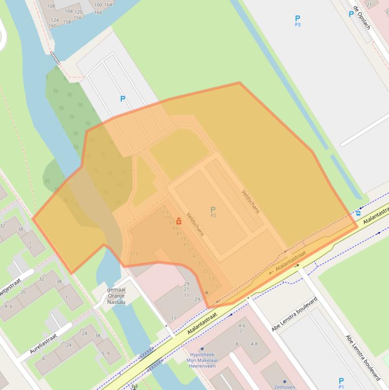 Kaart van postcodegebied 8448EX.