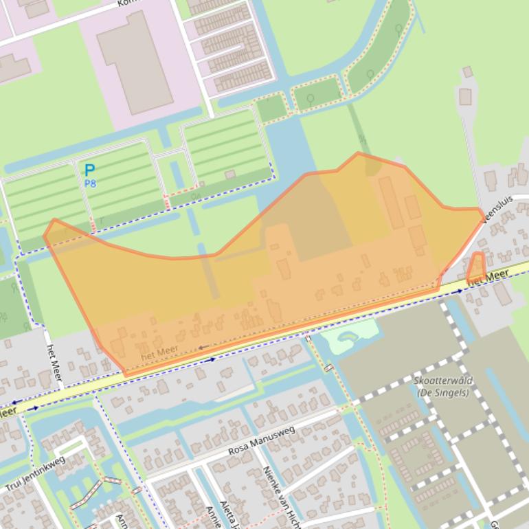 Kaart van postcodegebied 8448GG.