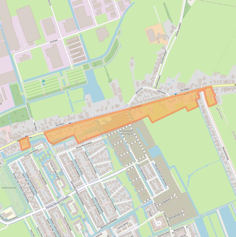 Kaart van postcodegebied 8448GM.