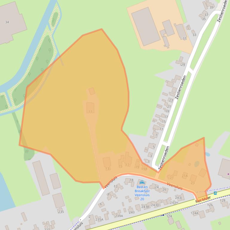 Kaart van postcodegebied 8448GN.