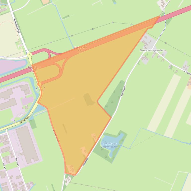 Kaart van postcodegebied 8448GT.