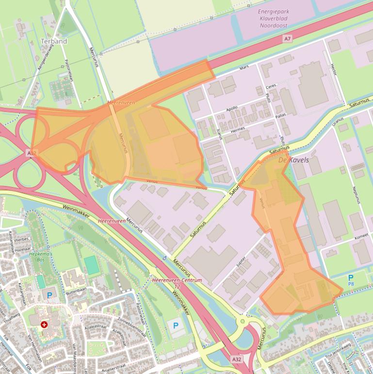 Kaart van postcodegebied 8448GW.