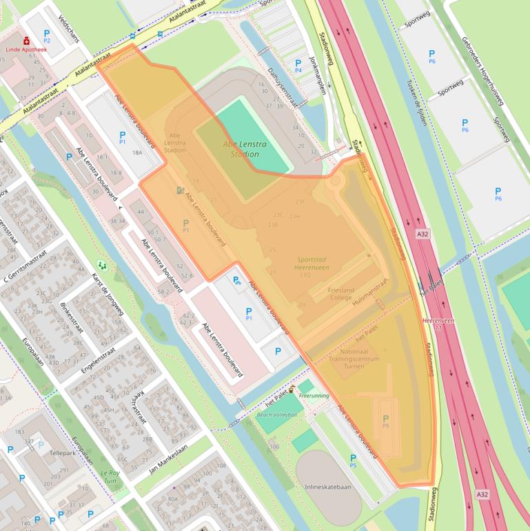 Kaart van postcodegebied 8448JA.