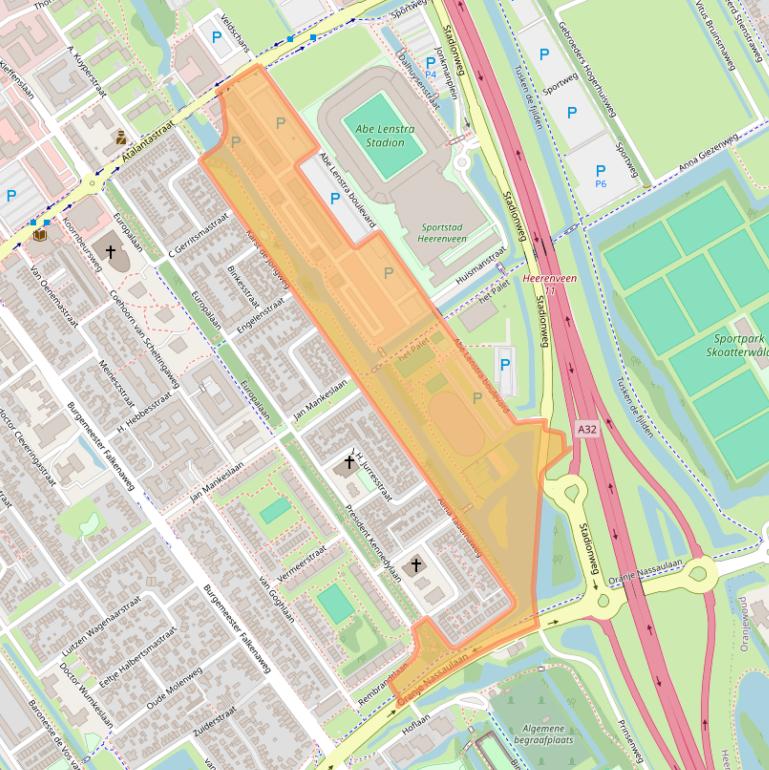 Kaart van postcodegebied 8448JB.