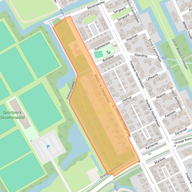 Kaart van postcodegebied 8448MA.