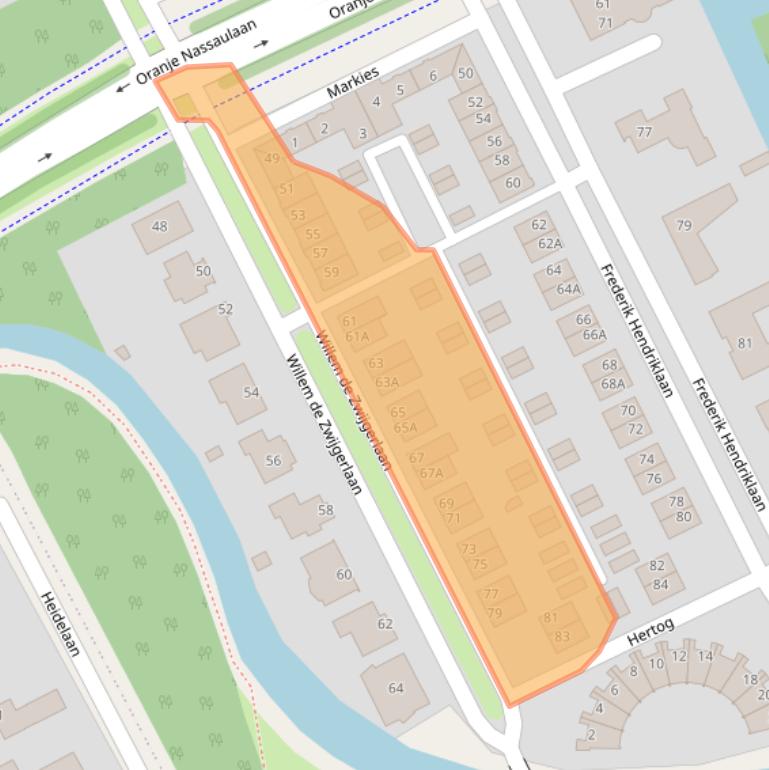 Kaart van postcodegebied 8448MD.