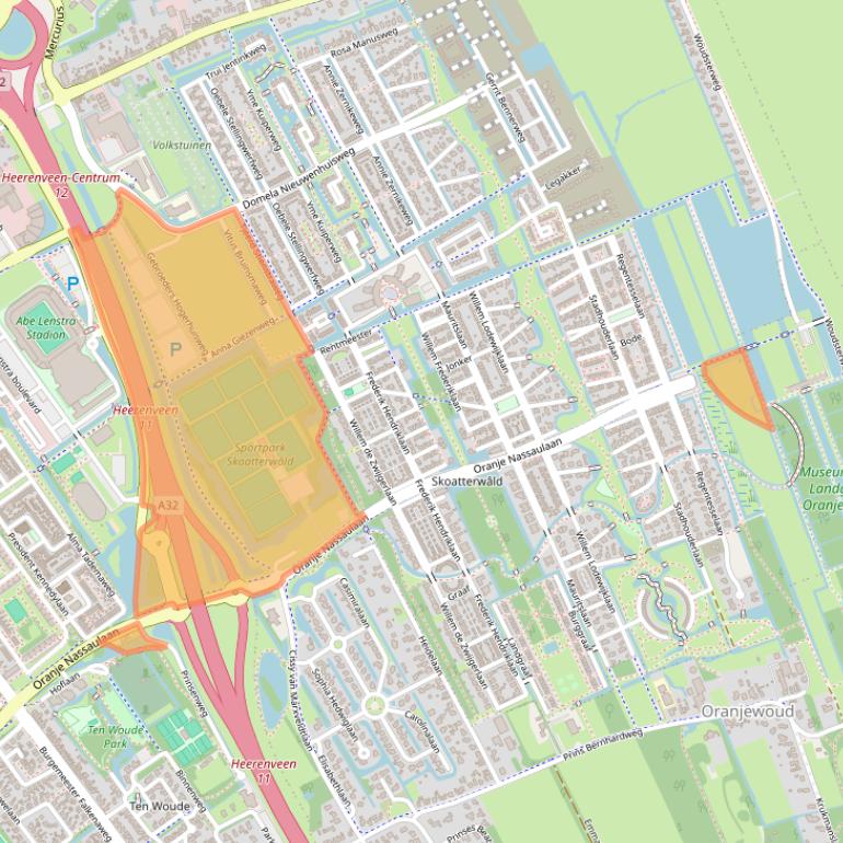 Kaart van postcodegebied 8448MT.