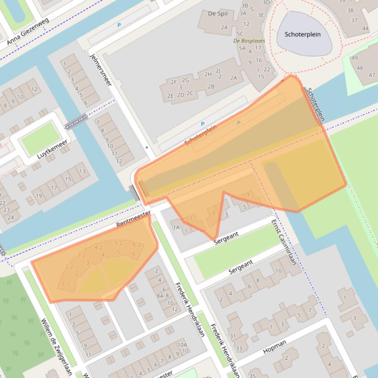 Kaart van postcodegebied 8448NA.