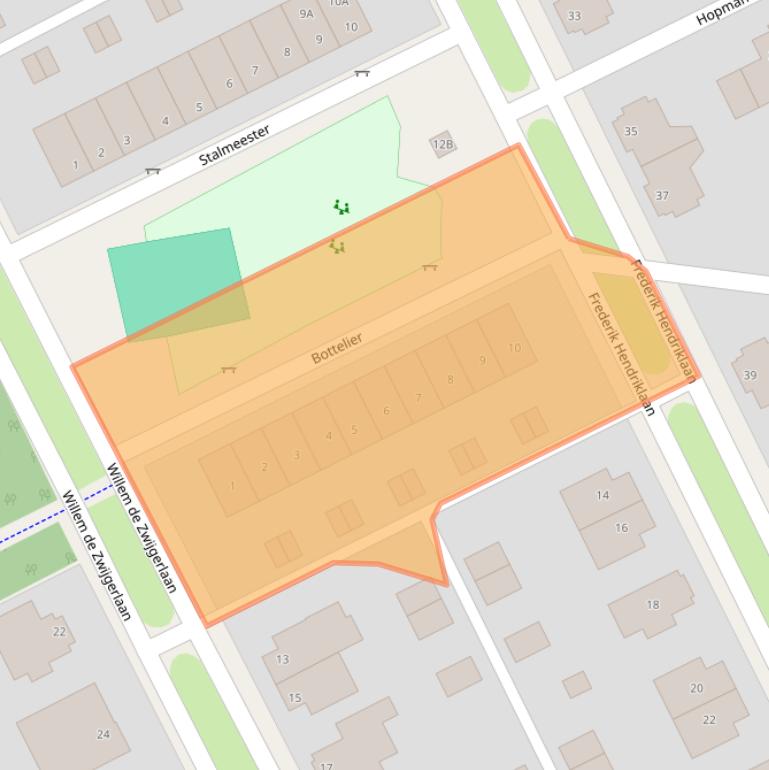 Kaart van postcodegebied 8448NC.