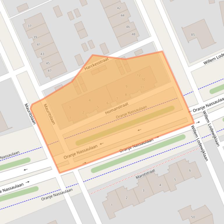 Kaart van postcodegebied 8448PT.