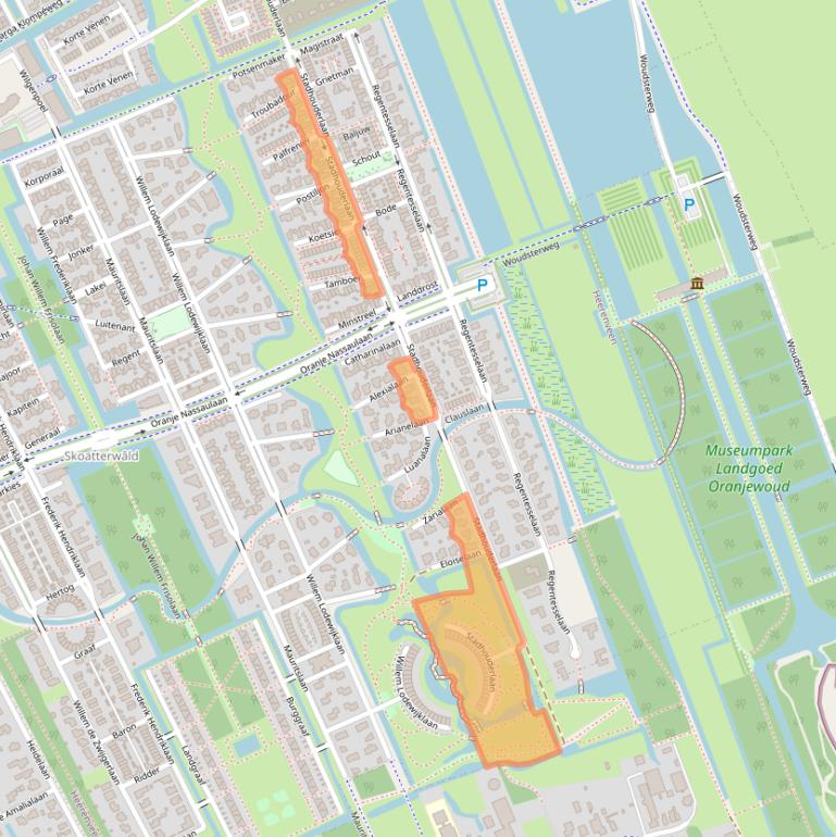 Kaart van postcodegebied 8448PX.