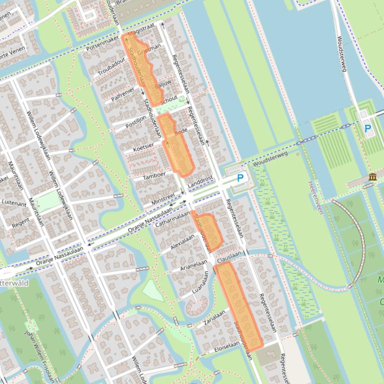 Kaart van postcodegebied 8448PZ.