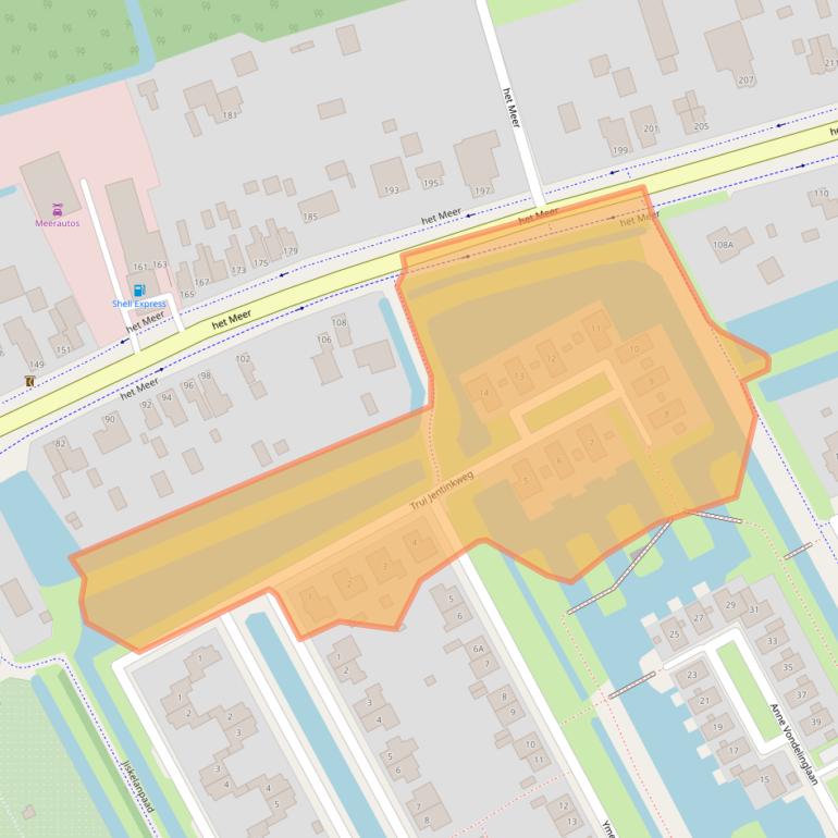 Kaart van postcodegebied 8448RG.