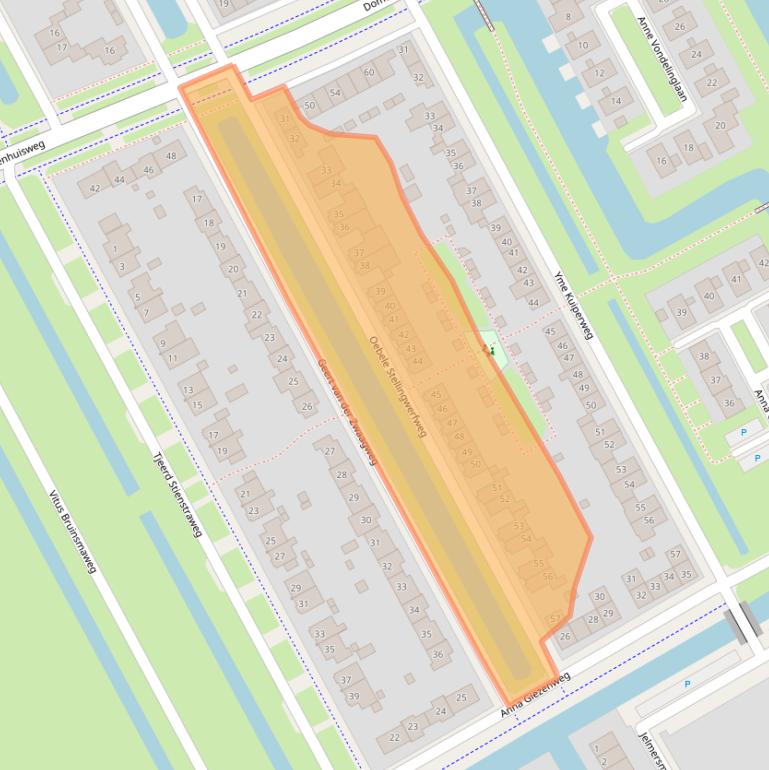 Kaart van postcodegebied 8448RN.