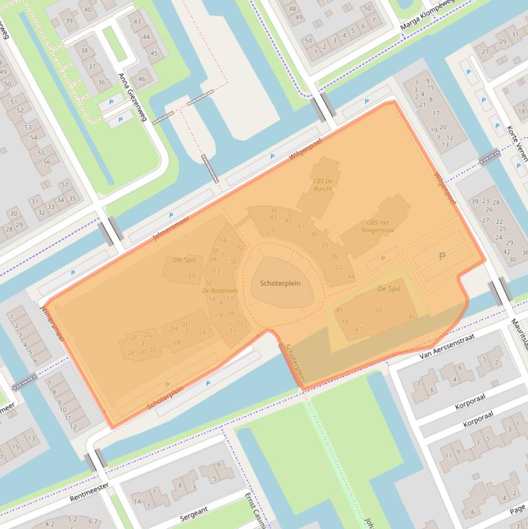 Kaart van postcodegebied 8448RP.