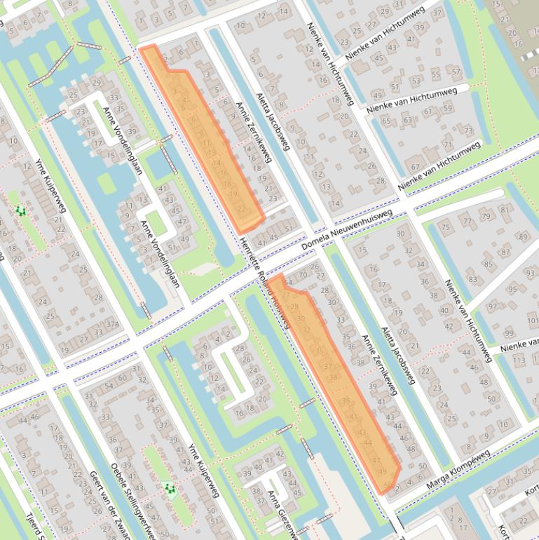 Kaart van postcodegebied 8448RV.