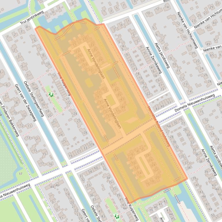 Kaart van postcodegebied 8448RW.