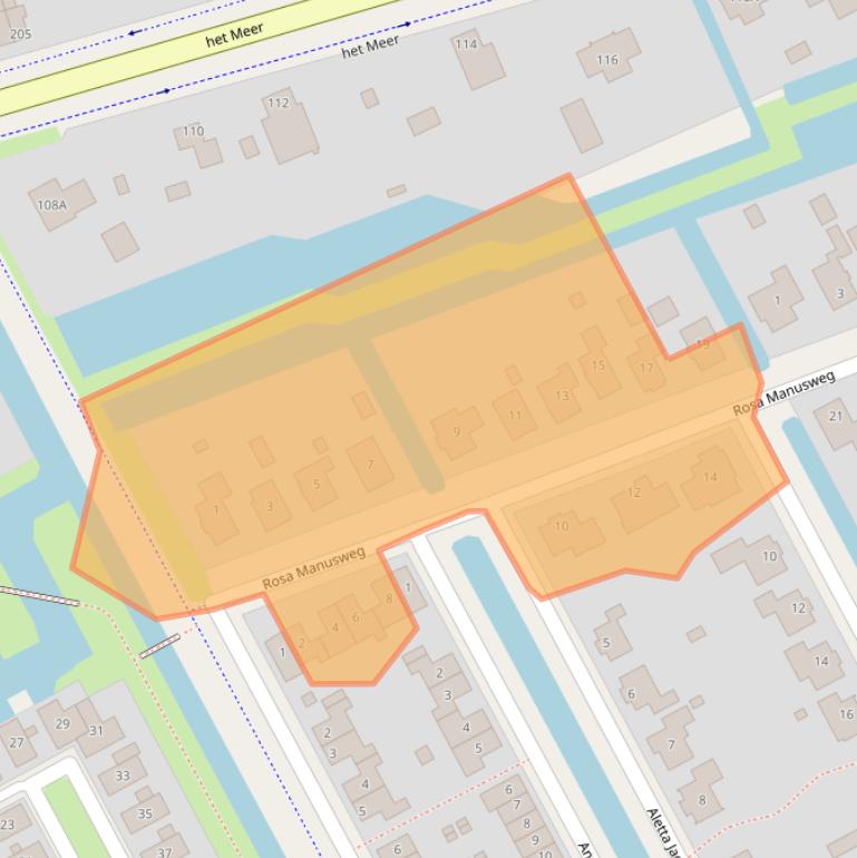 Kaart van postcodegebied 8448RX.