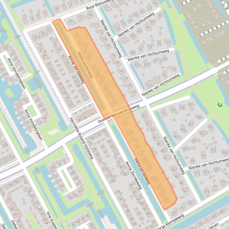 Kaart van postcodegebied 8448SC.