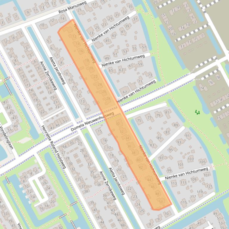 Kaart van postcodegebied 8448SG.