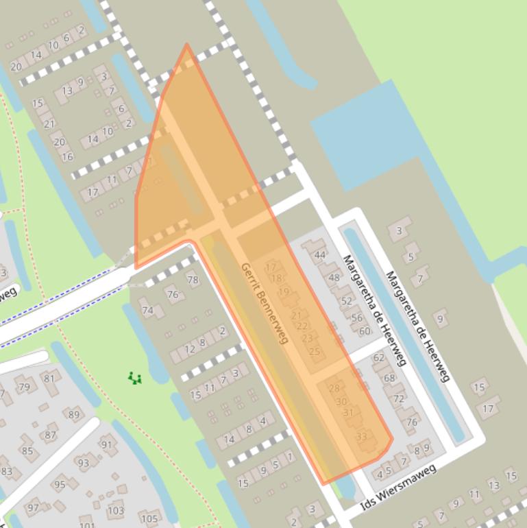 Kaart van postcodegebied 8448SP.