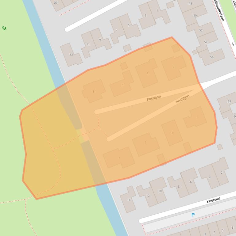 Kaart van postcodegebied 8448TC.