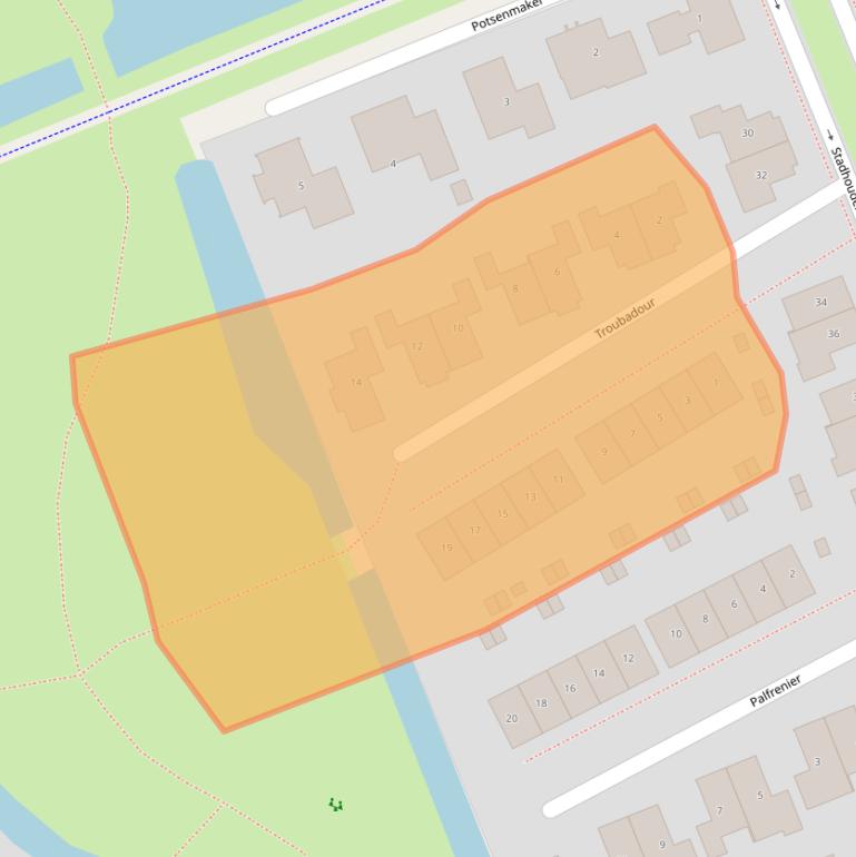 Kaart van postcodegebied 8448VG.