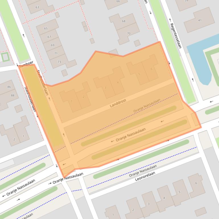Kaart van postcodegebied 8448VJ.