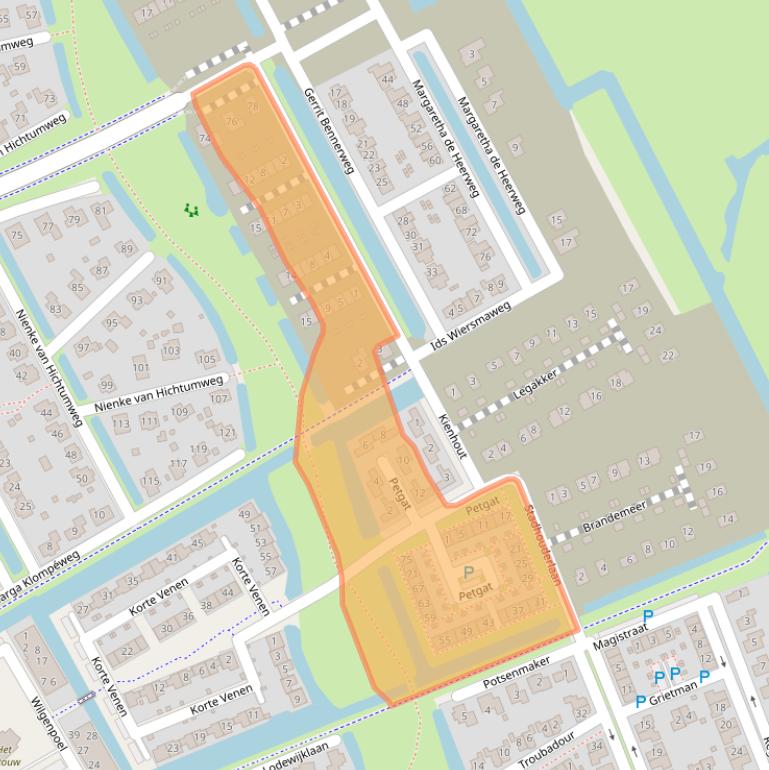 Kaart van postcodegebied 8448VM.