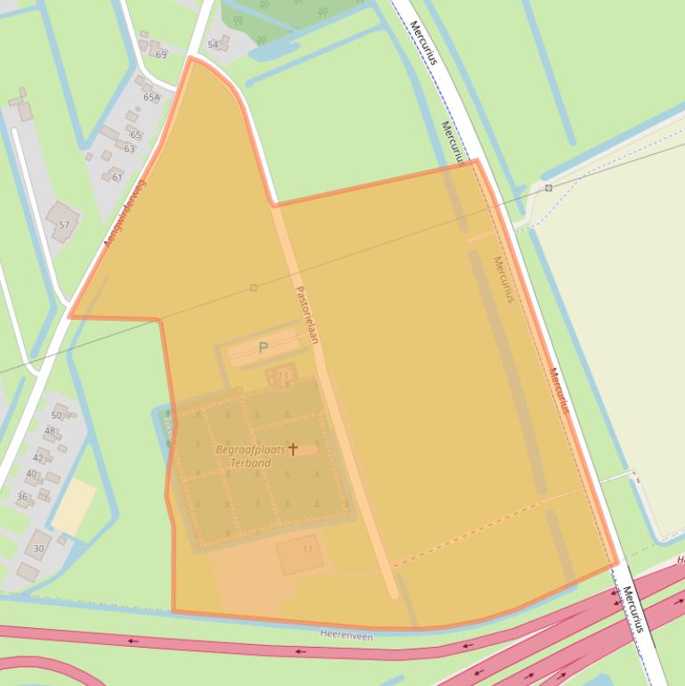 Kaart van postcodegebied 8449BE.