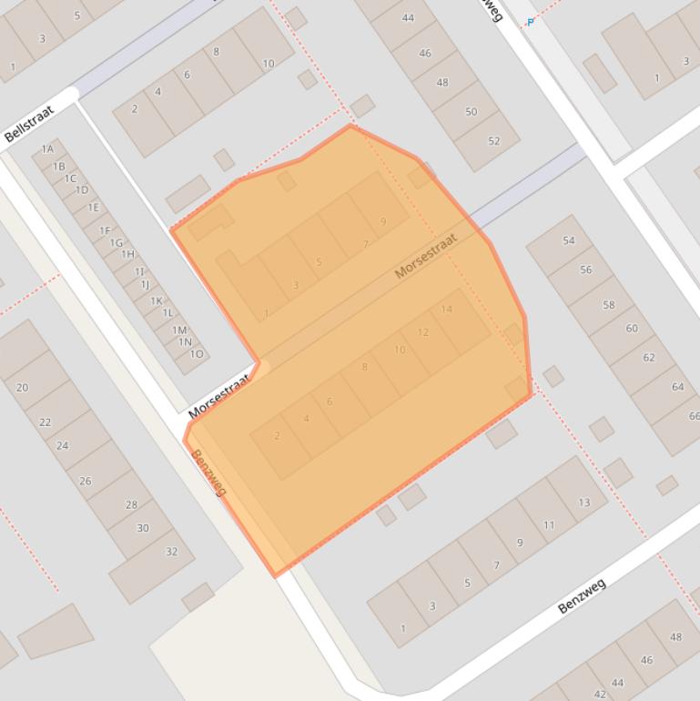 Kaart van postcodegebied 8451BK.