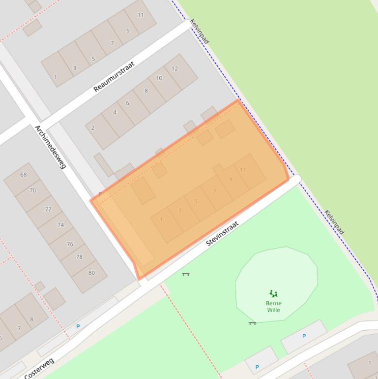 Kaart van postcodegebied 8451BT.