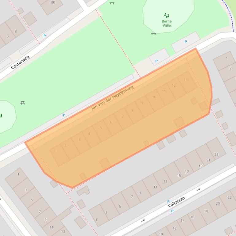 Kaart van postcodegebied 8451BV.