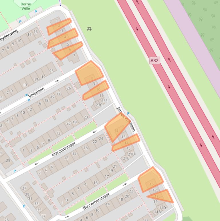 Kaart van postcodegebied 8451CB.