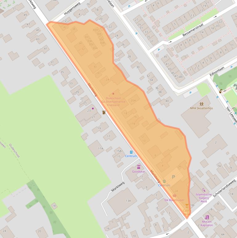 Kaart van postcodegebied 8451CE.