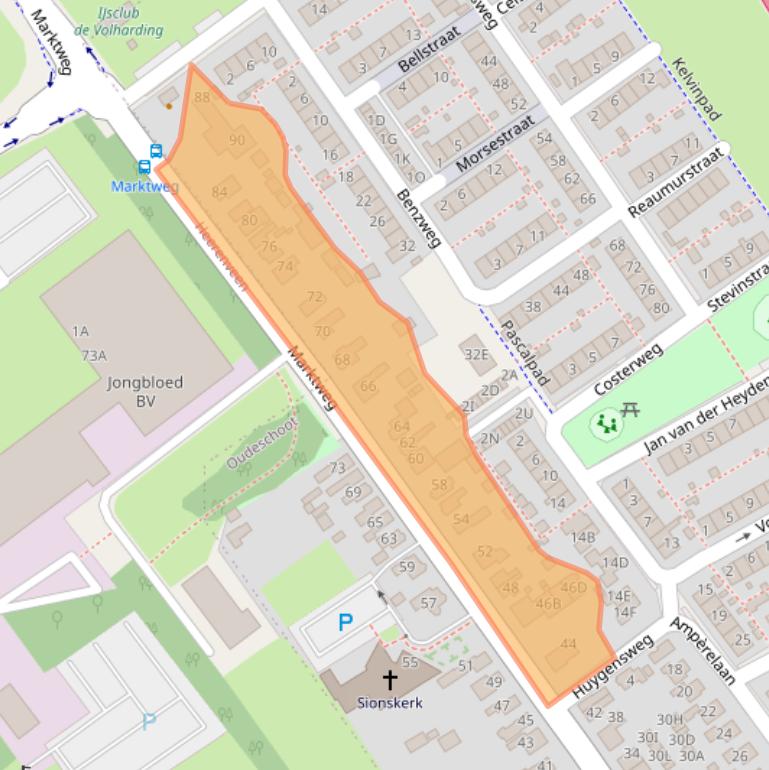 Kaart van postcodegebied 8451CG.